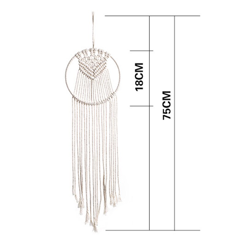 1PC Macrame Bohemian Tapestry Wall Hanging Chic Geometric Art Handicrafts Woven Tapestry For Home Living Room Decoration: G293556