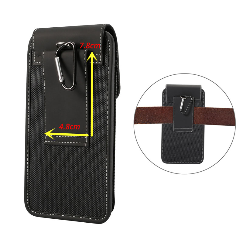 CHEZVOUS Universal Belt Clip Case 4.7-6.5 inch Waist Bag for iPhone X 7 8 6 plus xr xs max Pouch Holster for Samsung s9 S8 case