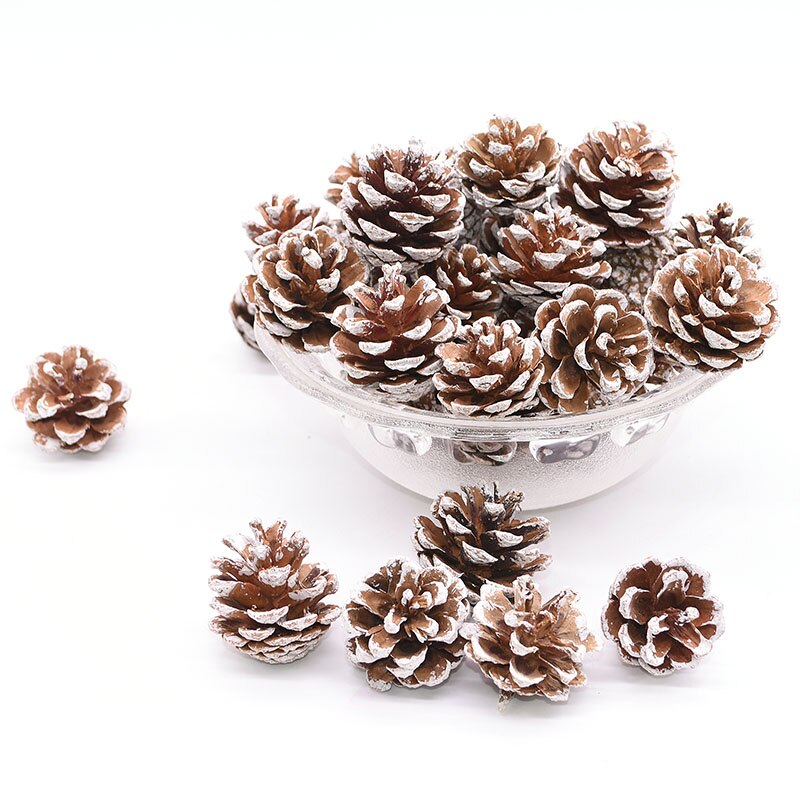 1Pc 12-20cm Christmas Wreaths DIY Handmade Garland Material Rattan Wreath for Christmas Party Door Wall Window Hanging Garland: 10pcs white