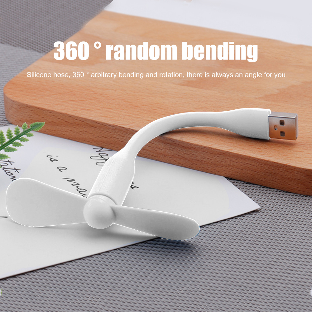 Flexible Portable Mini USB Fan for Power Bank Notebook Desktop Computer Summer Gadgets Summer Travel Cooling Cooler
