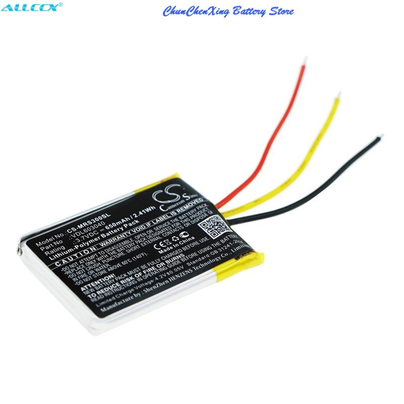 Cameron Sino 650Mah Batterij VDL603040 Voor Marshall Major Ii, Major Ii Bluetooth, Major Iii, grote Iii Bluetooth, Mid
