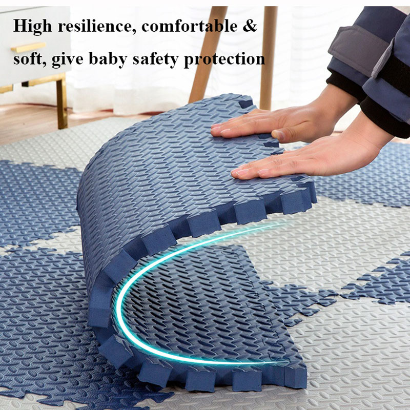 10 stuks eva-schuim baby speelmat gestikt kruipkleed kind ontwikkelingsmat gemonteerd massief tapijt puzzelmat baby gym speelgoed