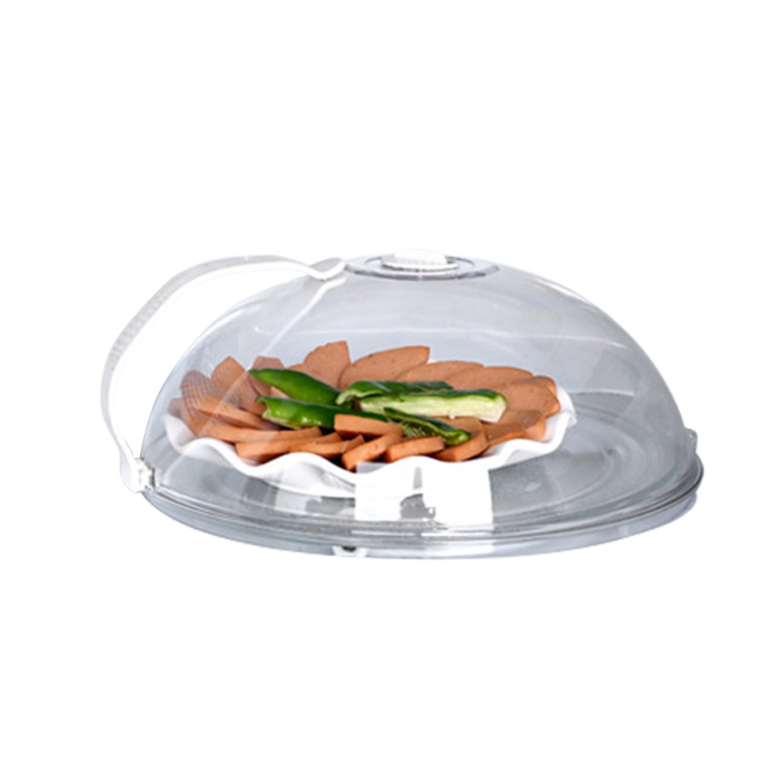 Magnetron Voedsel Cover Transparant Anti Sputteren Cover Handvat Herbruikbare Luchtdicht Voedsel Covers Home Handvat Hittebestendige Deksel: Upgrade