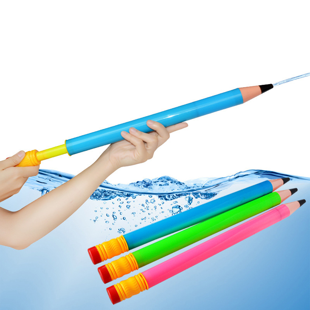 44cm Plastic Pencil Water Guns Sprinkling Toys for Kids Fun Summer Swimming Pool Beach Outdoor Shooter Toys For Children