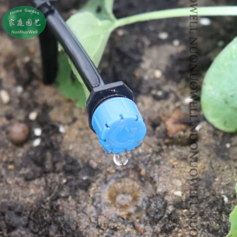 500~10pcs Adjustable Blue 8-Hole Irrigation Drippers Drip Head Sprinklers Bonsai Flower Drip Irrigation System Nozzles Emitters