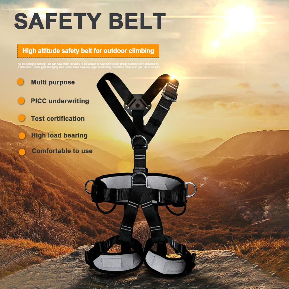Full Body Outdoor Rock Climbing Safety Harness Belt Mountaineering Equipment