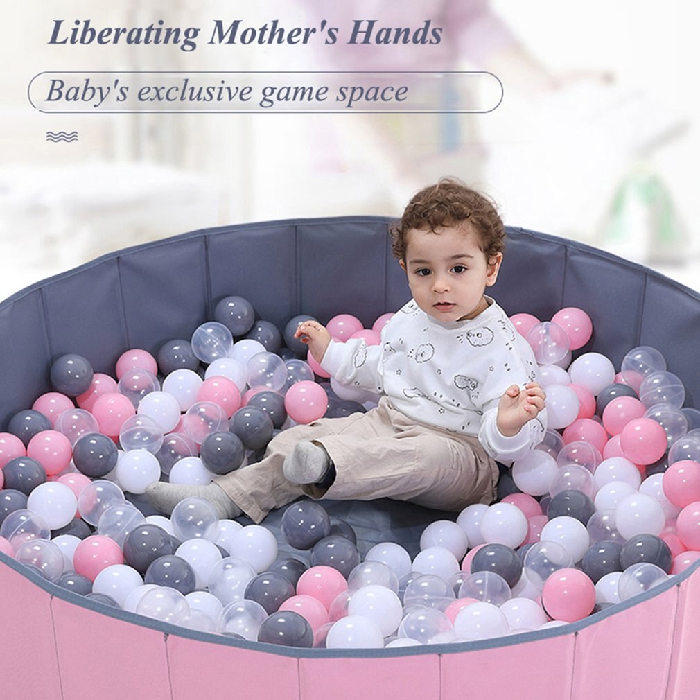 Infant Glänzende Kugel Gruben Faltbare Ball Pool Ocean Ball Laufstall Spielzeug Waschbar Falten Zaun Kinder Geburtstag