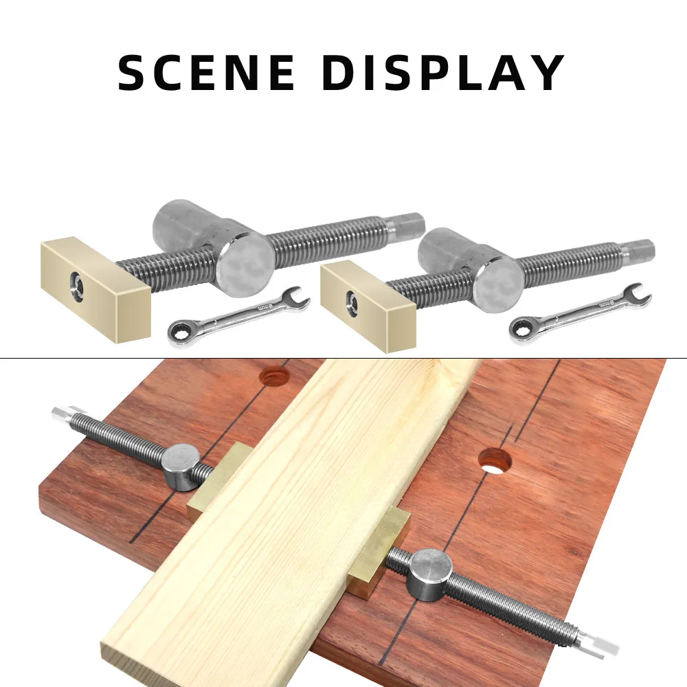 Abrazaderas de banco para perros, abrazadera con orificio para perros de 19MM/20MM, soporte de banco de trabajo ajustable para carpintería, Clip fijo rápido, herramientas de sujeción de tapón de espiga