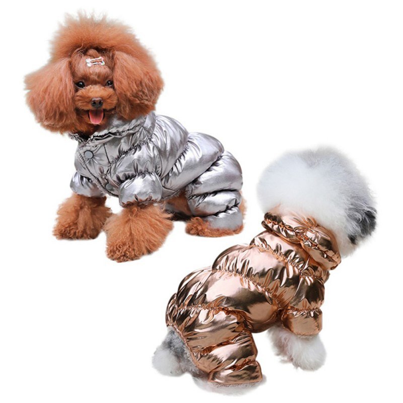Veste de chien Costume D'hiver Bouledogue Français Vêtements Pour Animaux De Compagnie Imperméable Coton Rembourré Tenue Chaude Manteau Épaississement Doudoune