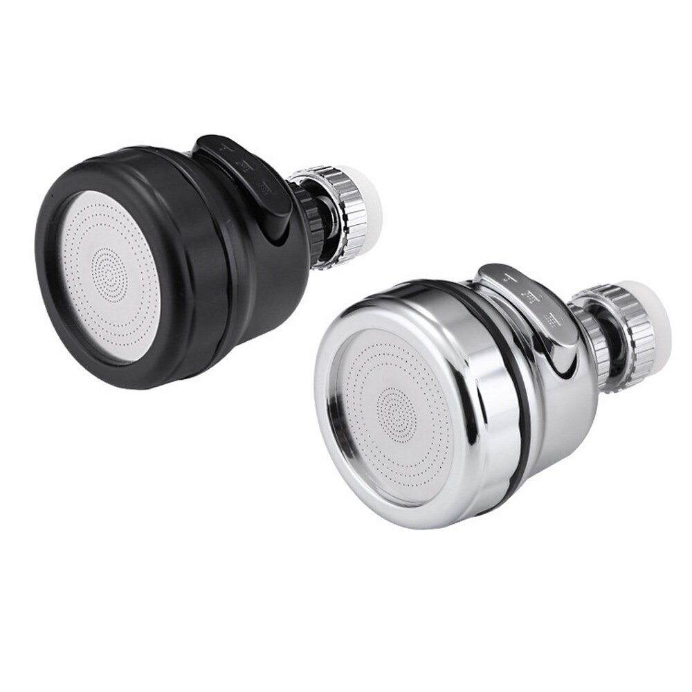 Kitchen Faucet Splash-proof Bubbler Spout Filter Filter Pressurized Shower Head Water-proof Spout: Black / Long