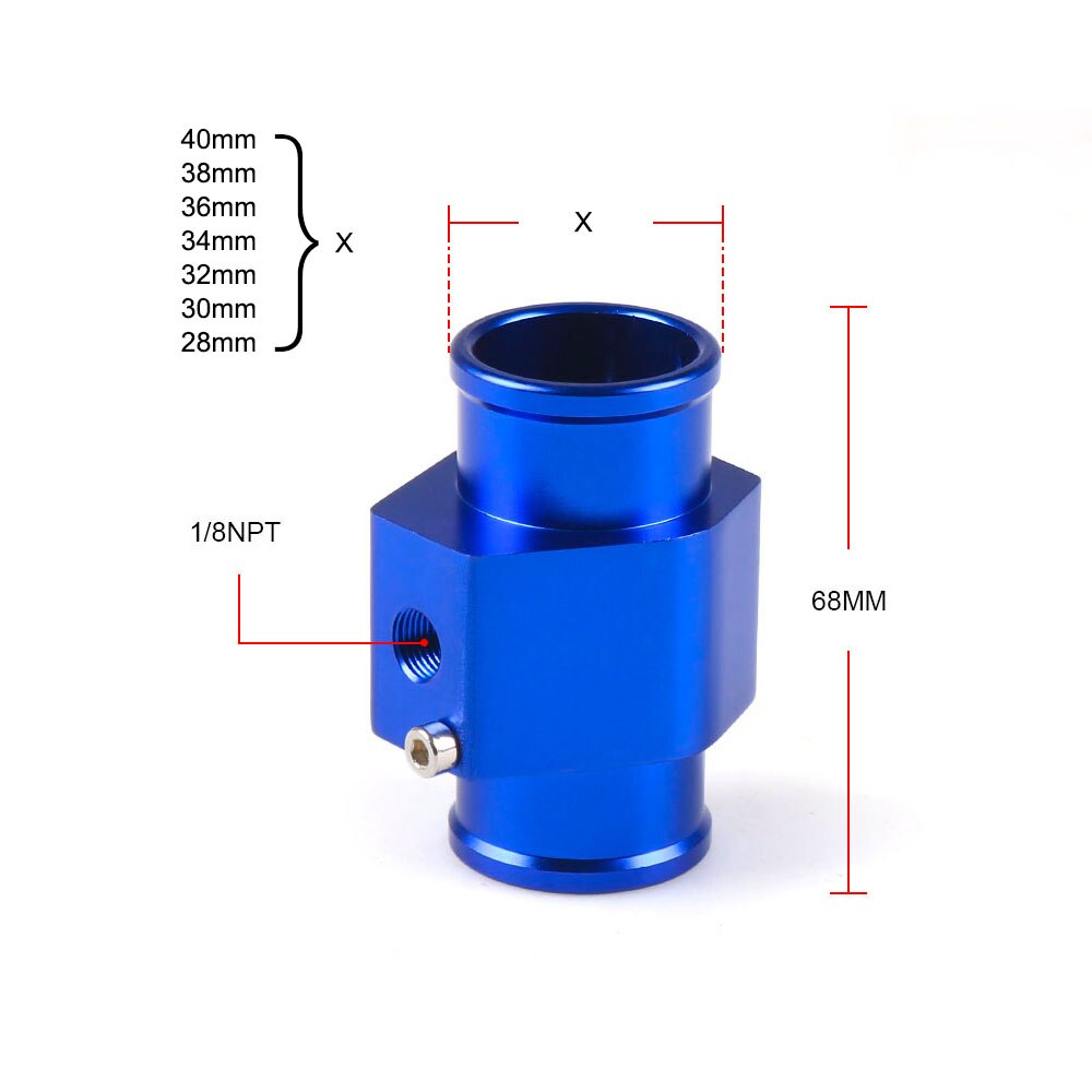 2 &#39;&#39;52MM Weiß LED Wasser Temperatur Messgerät 40-120 Celsius/100-250 Fahrenheit Mit Wasser temp gemeinsam Rohr Sensor Adapter 1/8NPT