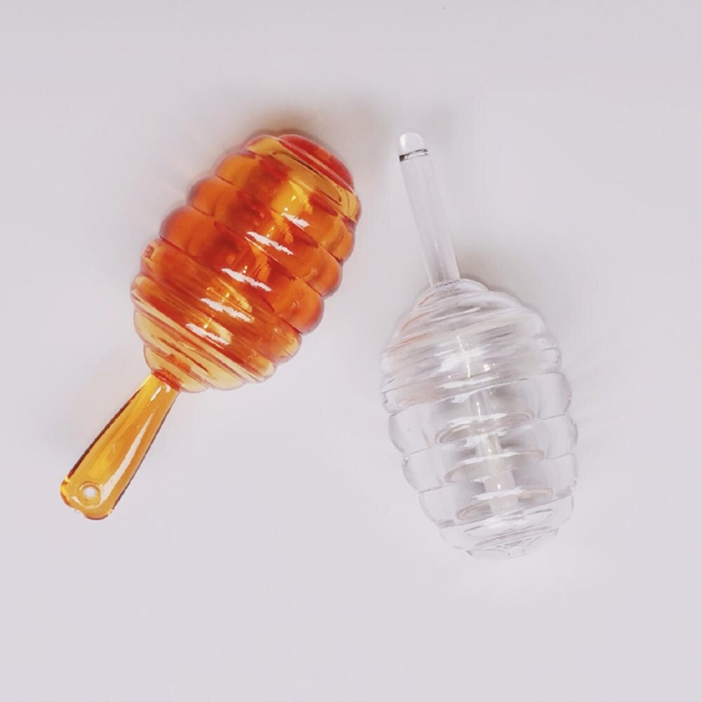 1/5 stk 5.5ml gennemsigtig rav honning tomme lipgloss tube flydende læbestift med børste kosmetikbeholder genopfyldelige flasker: Gennemsigtig 5 stk