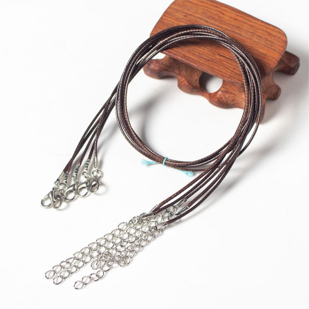 10/20/50 Stuks Kleurrijke Leren Koord Touw Verstelbare Ketting Kreeft Gesp Ketting Voor Diy Handgemaakte Hanger Sieraden Maken Accessoire