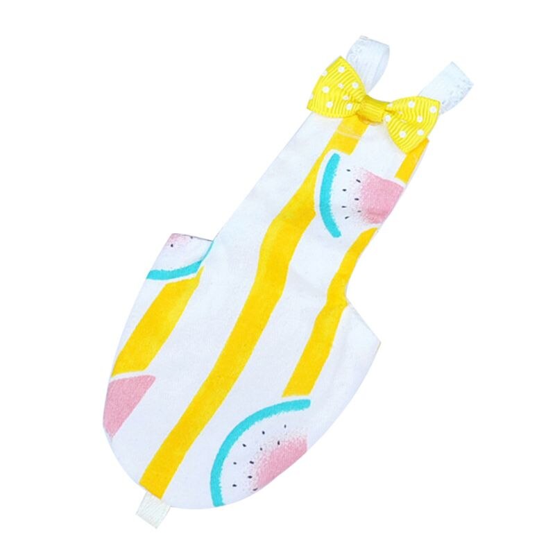 Bird Parrot Diaper Cockatiel Pigeons Medium Large Pet Birds Flight Suit Clothes Pet Birds Feces Pocket: Watermelon / S
