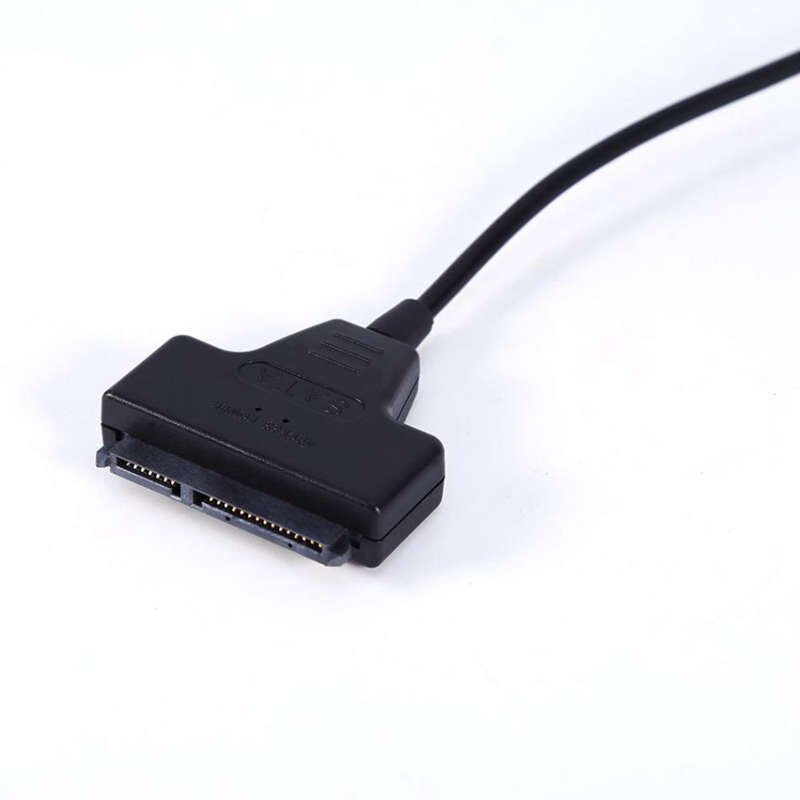 22u10-Rtk Sata 7 + 15 22 Pin To Usb 2.0 Cable Adapter For 2.55 Hdd Hard Disk Drive With Usb Power Cable