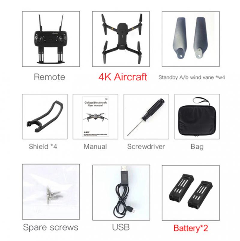 1080P Drone X Pro Wifi Fpv 4K Hd Camera Opvouwbare Selfie Rc Quadcopter 3 Batterij Optische Stroom Quadcopter afstandsbediening Speelgoed: 08
