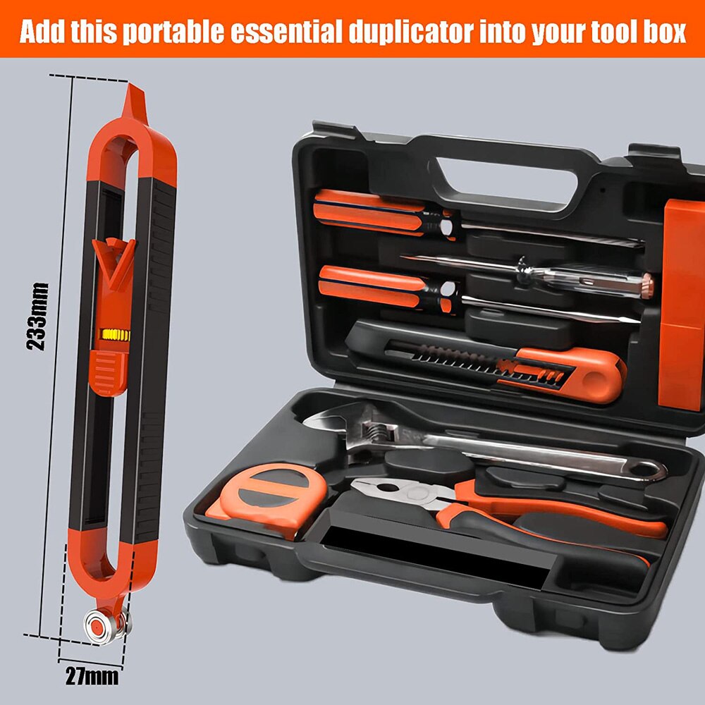 Precise Contour Gauge Profile Tool Irregular Contour Duplicator Gauge Tools fit for Welding Flooring Tile Carpet Woodworking DIY