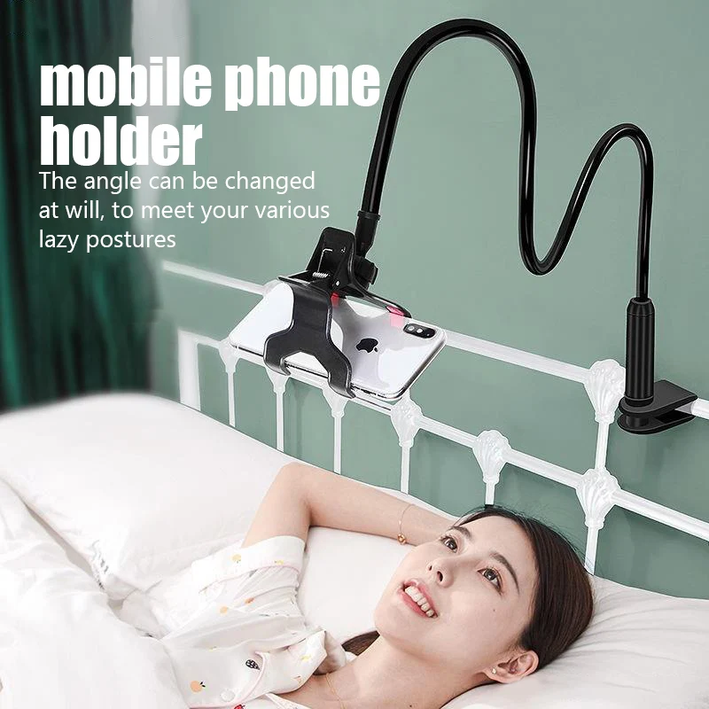 Soporte Universal para teléfono móvil, soporte Flexible para perezosos, Clip ajustable para teléfono móvil, soporte de montaje de escritorio para cama en casa, soporte para teléfono inteligente