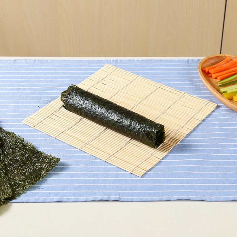 Sushi Gordijn Natuurlijke Bamboe Sushi Maker Roller Sushi Gereedschappen Rijst Roll Bento Maken Bamboe Gordijn Keuken Accessoires Sushi Mat