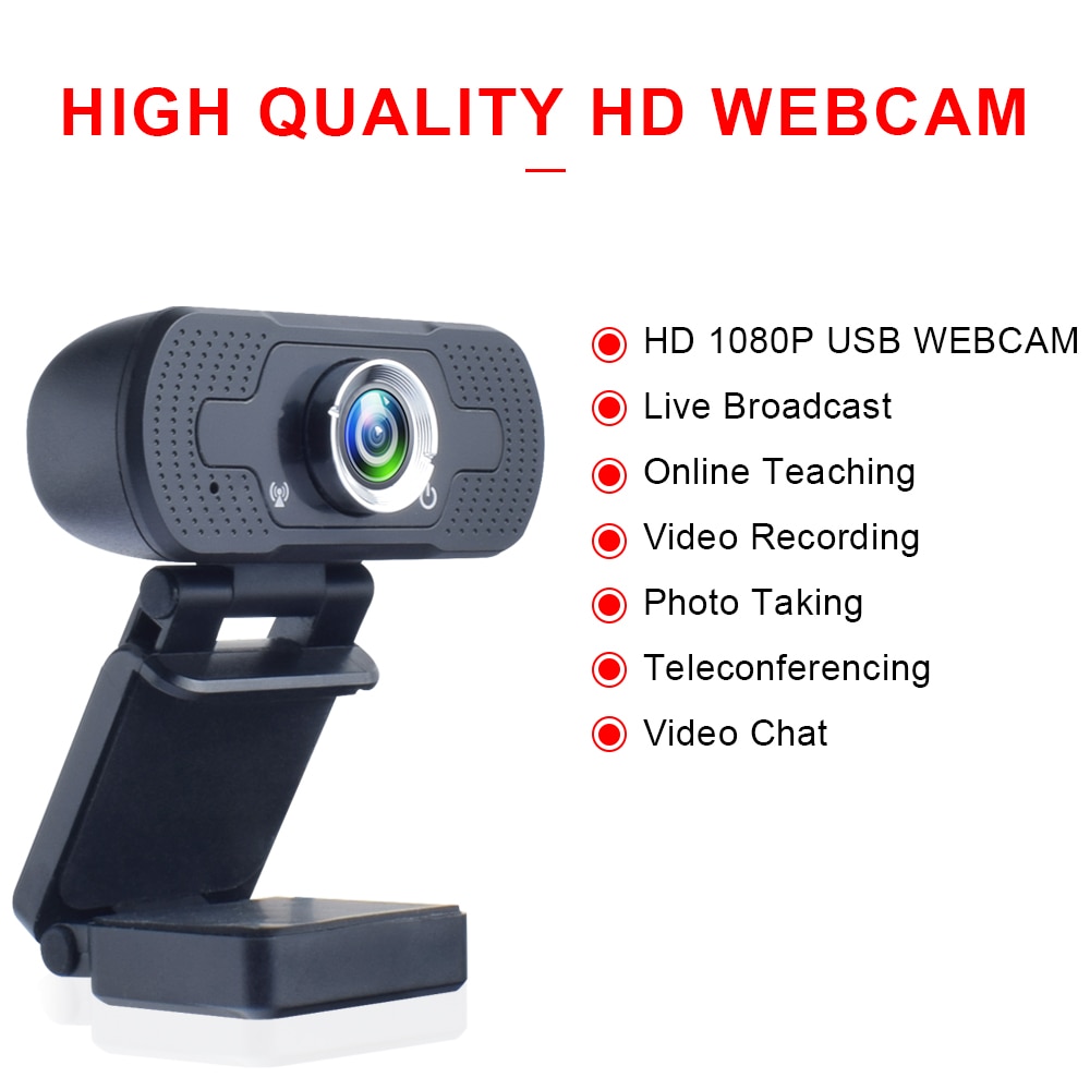 Hd Usb Webcam Computer Camera Met Microfoon Laptop Pc Cam Draaibare Clip Video Web Camera Voor Bellen 2K Webcam