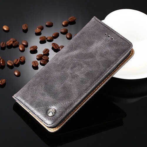 K'try étui portefeuille pour Huawei honour 10X Lite 6.67 pouces couverture rabat housse en cuir pour Huawei honour X10 livre étui de téléphone portable: honor X10 / Grey