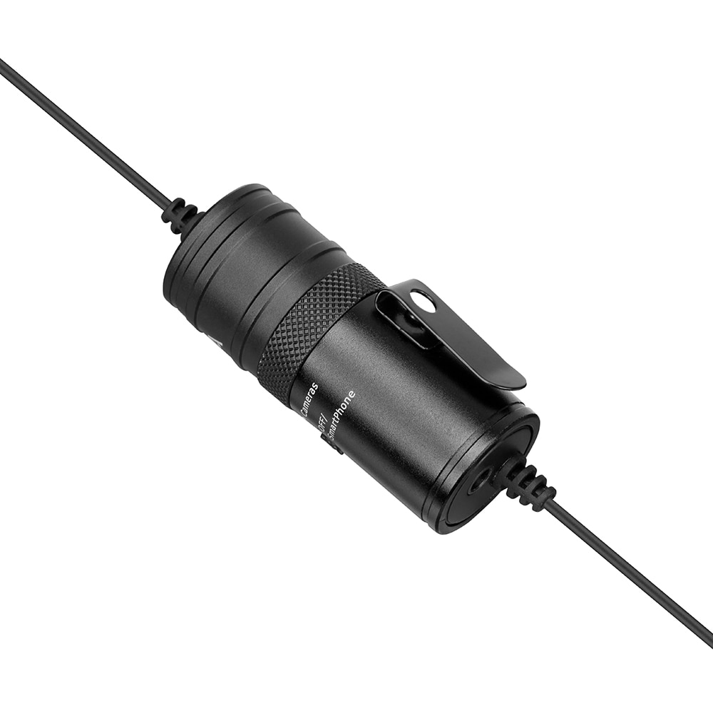 BOYA BY-M1 Pro Lavalier Microphone Clip-on Condenser Mic Wired 3.5mm Mic for iPhone Android Smartphone Vlog DSLR Camcorder Audio