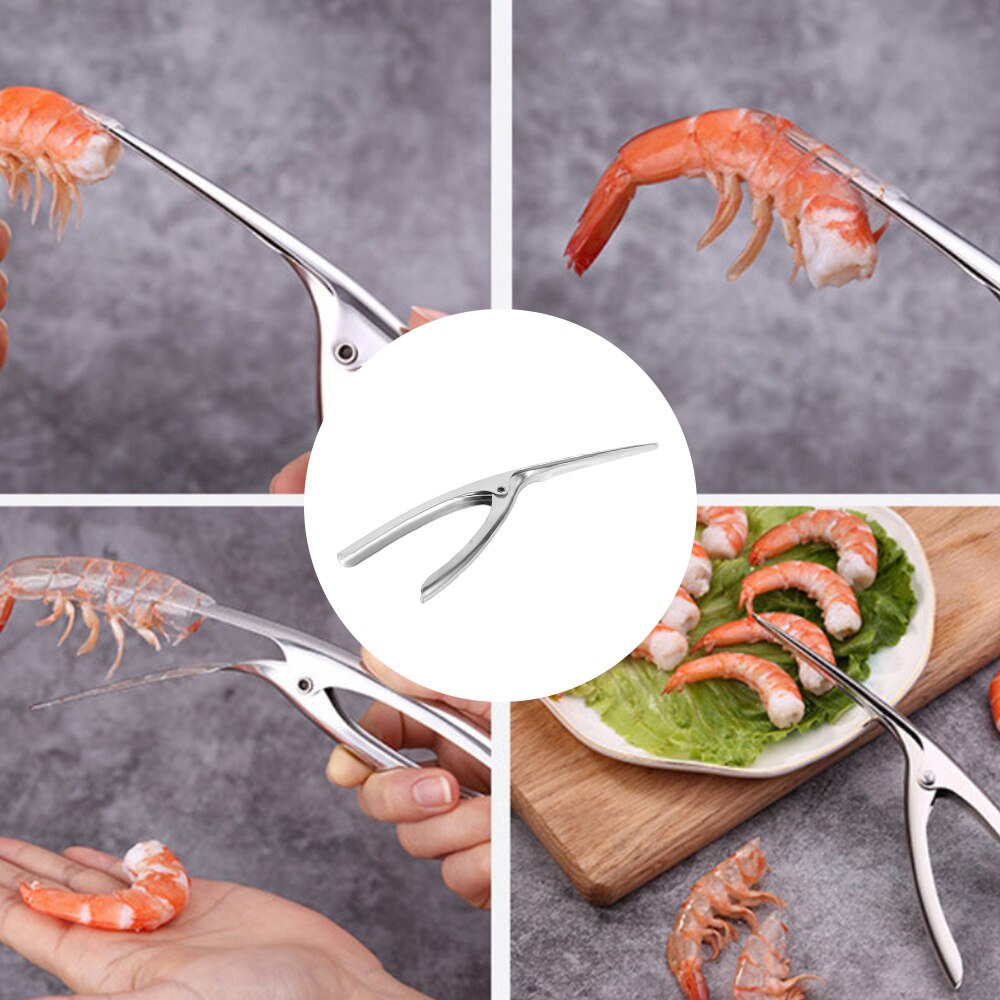 304 acier inoxydable Smart crevette Peeling pince cuisine Restaurant facile peler crevettes pince ménagère appareils à main outil