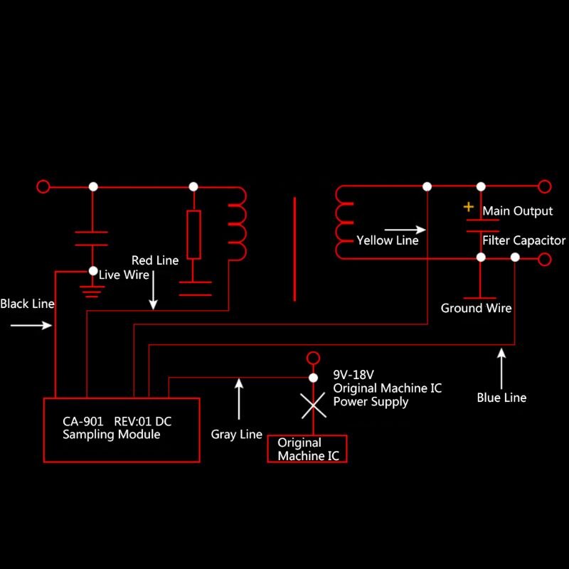 CA-901 Lcd Tv Schakelaar Voeding Module Voor Onder 46 "Display Onderhoud R9UD