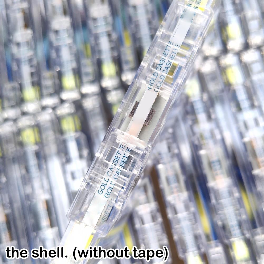 1PC Transparent Standard Blank Cassette Tape, 45 Minutes Empty Magnetic Audio Tape, Fits Tape Players, Solves Lack of Customizab