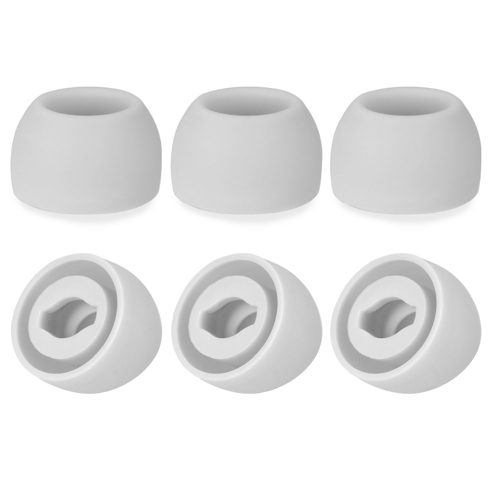 6 stk silikone ørepropper til samsung galaxy buds pro ørepropper ægte trådløse ørepropper ørepropper ørepropper øretelefon etui ørehætte tilbehør: Hvid