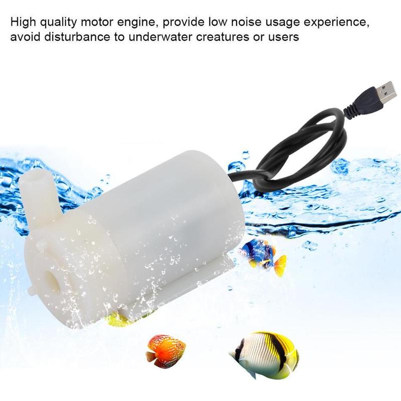 Dc 5V Usb Low Noise Borstelloze Motor Pump120L/H Mini Micro Dompelpomp Voor Diy Kit