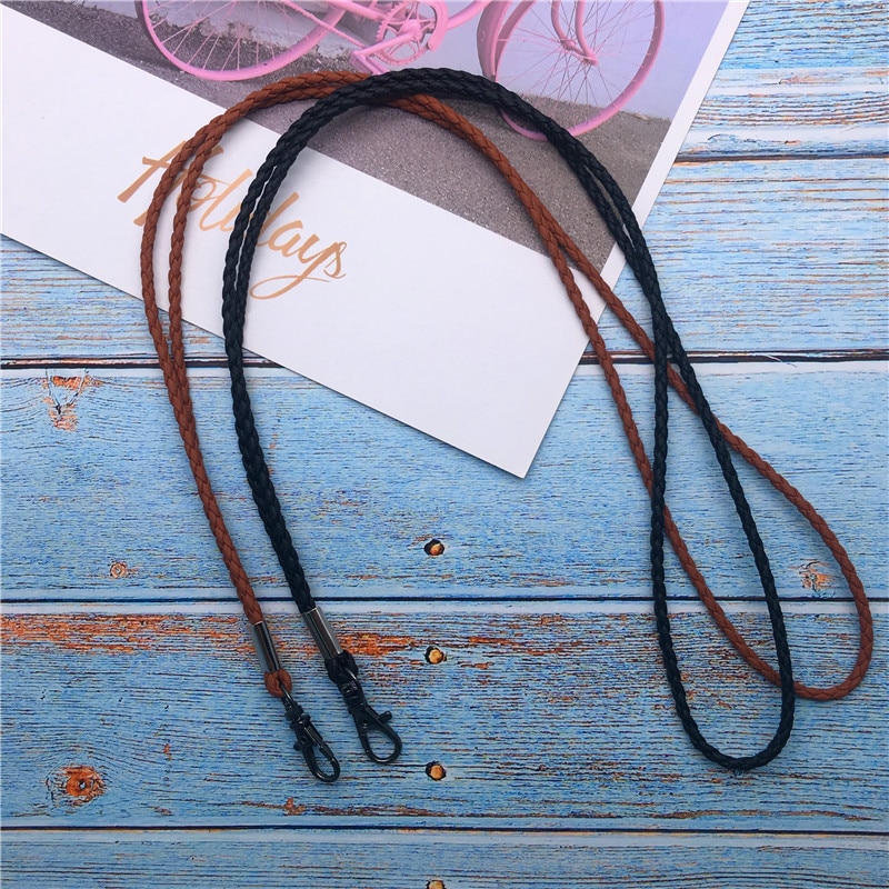 PU Mobile Phone Lanyard Straps Rope for Key Lanyard Metal Clip Hanging Neck Rope Lanyard para llaves key ring chain