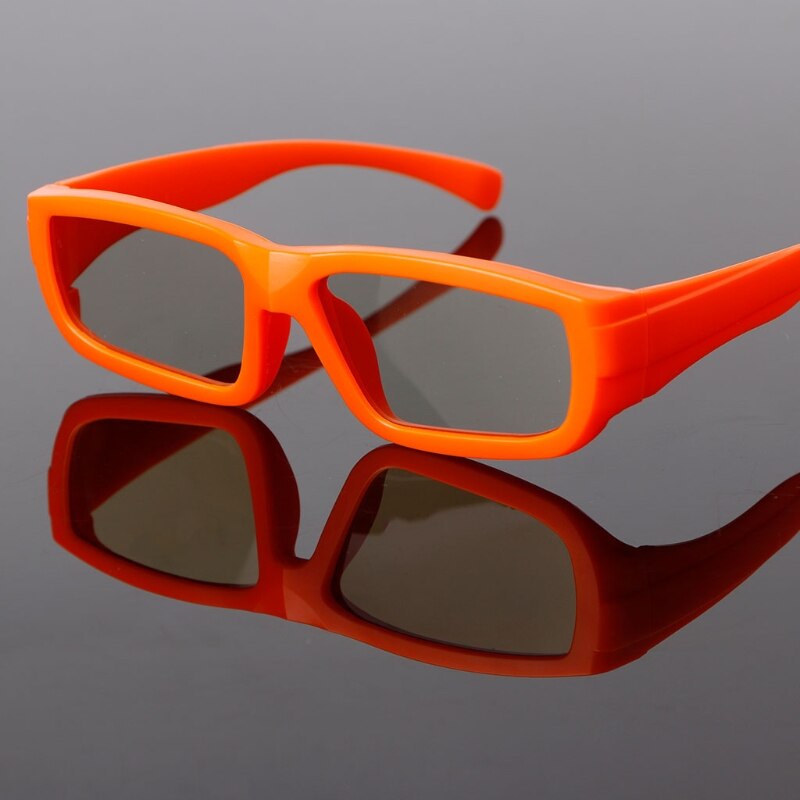 Gafas 3D talla para niños gafas circulares polarizadas pasivas 3D para Real D 3D TV cine película: O