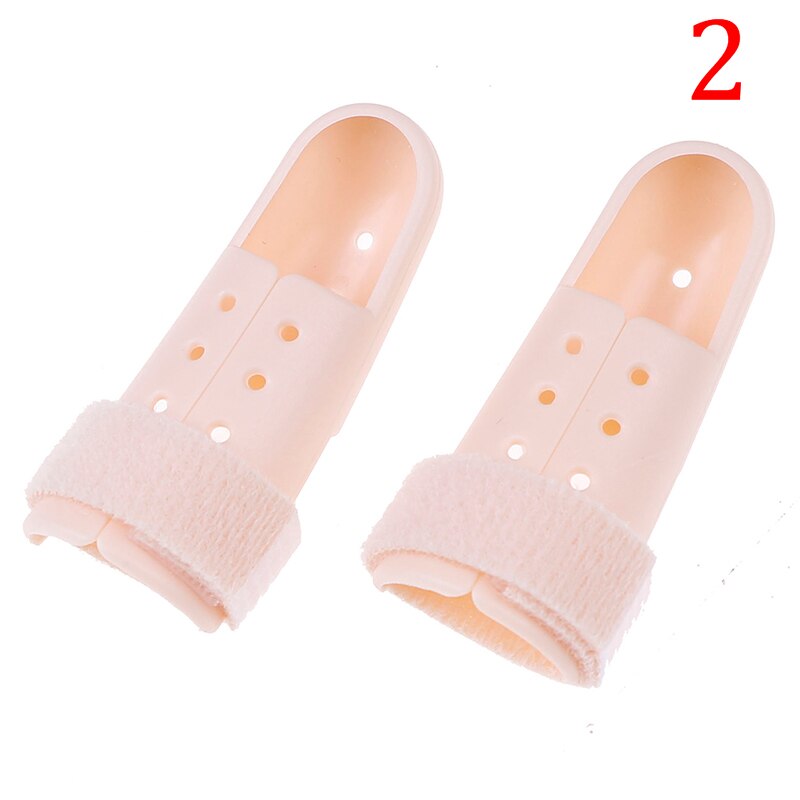 6 Size Plastic Hand Vinger Spalken Brace Mallet Spalk Voor Gebroken Vinger Gezamenlijke Breuk Pijn Bescherming Verstelbare Haak: type 2