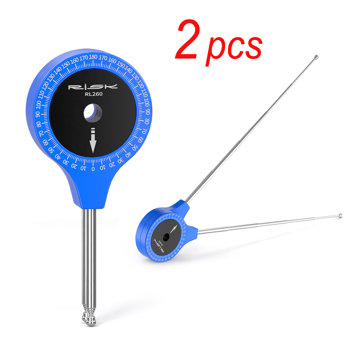 Fahrrad Radfahren Teleskop Winkelmesser Winkelmesser Lineal Goniometer 360° ° 36 cm Fahrradverschraubung Gelenk Winkelmesser Reiten Messwerkzeug: schwarz