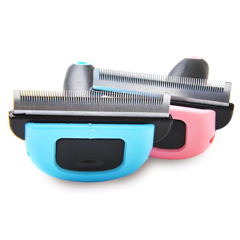 Peigne de toilettage pour chien et chat, brosse à poils amovible en acier inoxydable, accessoire de toilettage pour animaux de compagnie