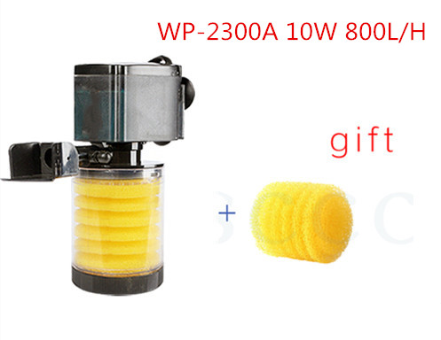 3 in 1 Filter für Aquarium Aquarium Filter Mini Aquarium Filter Aquarium Sauerstoff Tauch Wasserfilter: EU Adapter Stecker / WP-2300A