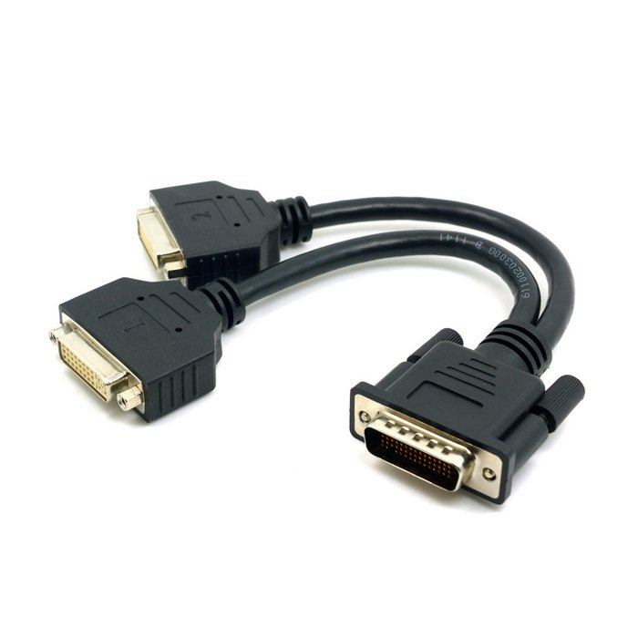 Zihan DMS-59 Male to Dual DVI 24+5 Female Female Splitter Extension Cable for Graphics Cards & Monitor