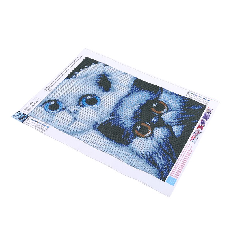 Black And White Cat Room Decor Embroidery Pattern Diamond 5D DIY Paintings 3D Cross Stitch Kits Mosaic Wall Stickers