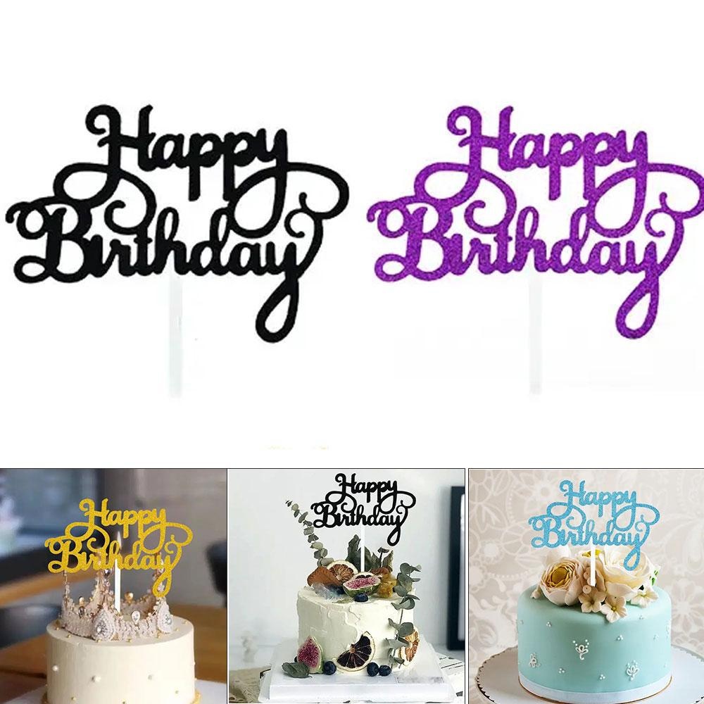 JJYY 5 stks Cake Vlag Toppers Verjaardagsfeestje Decoraties Kids Cake Topper Gelukkige Verjaardag Cupcake Toppers Verjaardagsfeestje Supplies