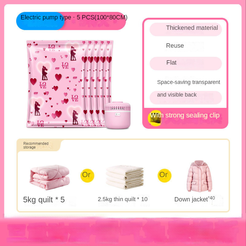 Vacuum compression bag clothing quilt vacuum bag storage bag travel clothes quilt storage handbag: l