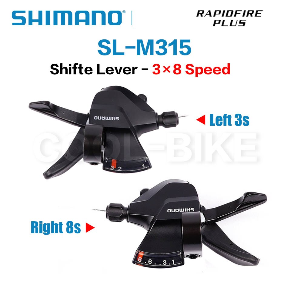 SHIMANO Altus SL-M315 SL-M310 MTB Shifter 2X7 2X8 3x7 3x8 2 3 7 8 14 16 21 24 S Speed Mountain Bike Shift Lever Trigger Set: 3x8 speed