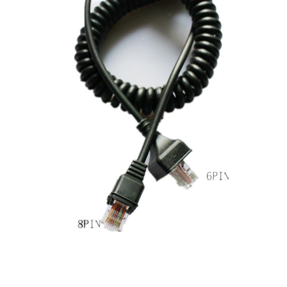 6 Pin Microfoon Opgerolde Kabel Cord Voor Kenwood TM-471A TK-868 TK-868G TK-880 TK-830 TK-840 TK-841 TK-850/852