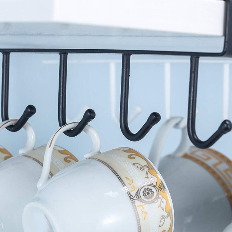 Multifunctional Studless Cup Holder, Cup Holder, Coffee Cup Holder, Tie Hook, Kitchen Key Hook, Wardrobe