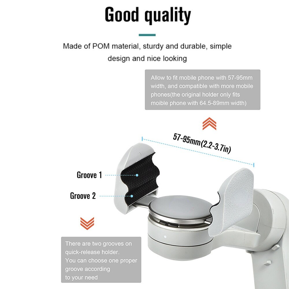 Capsaver ptz handy-clip-verlängerung mit magnetverschluss, multifunktionale smartphone-schnellverschlusshalterung mit klemme, unterstützung für dji  om4