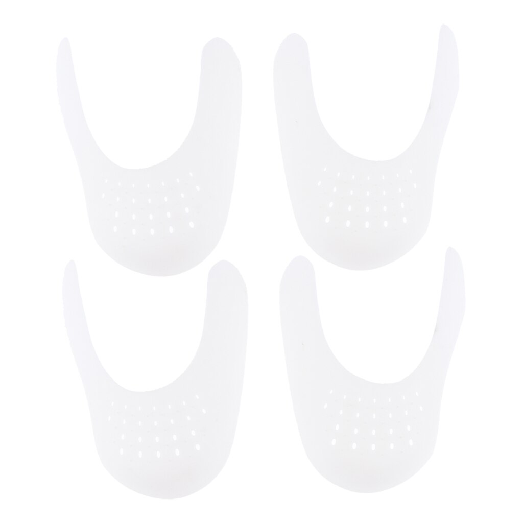 2 Pairs Shoe Stretcher Protector Toe Cap Support Shoes Shield Protector Mens Against Shoe Creases Shoes Toe White