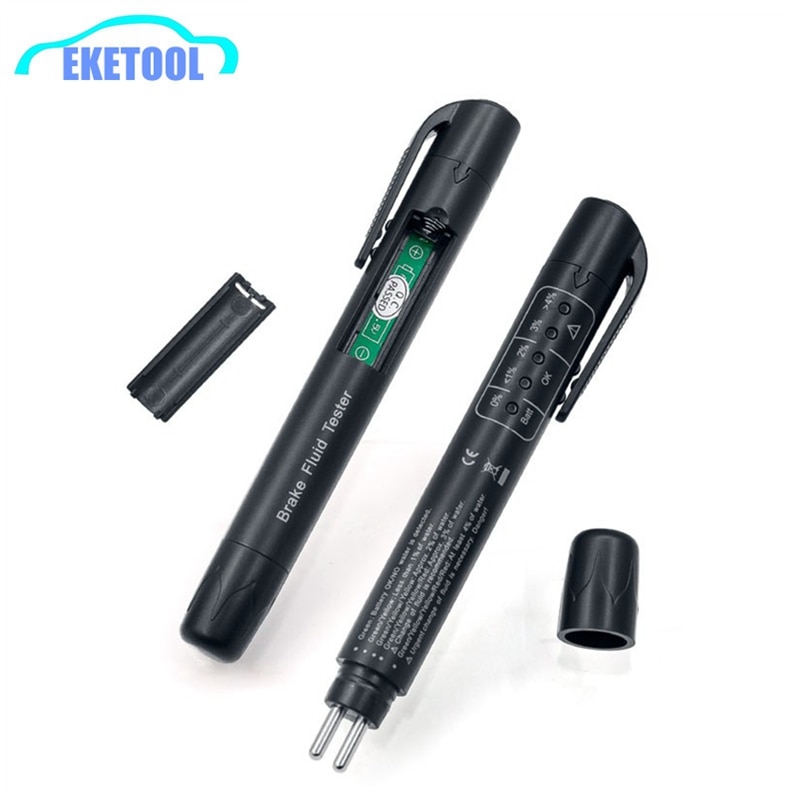 MINI Electronic Pen Car Brake Fluid Tester Care Car 5LED Display Power Off Car Brake Detector Oil Testing Tool