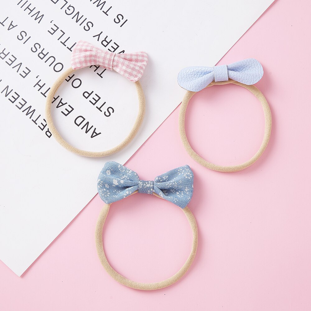 10 unids/set bebé niña niños bebé accesorios para el pelo diadema para los niños cinta para el pelo de lazo cinta para la cabeza con flor para bebé para las niñas de Color de la mezcla