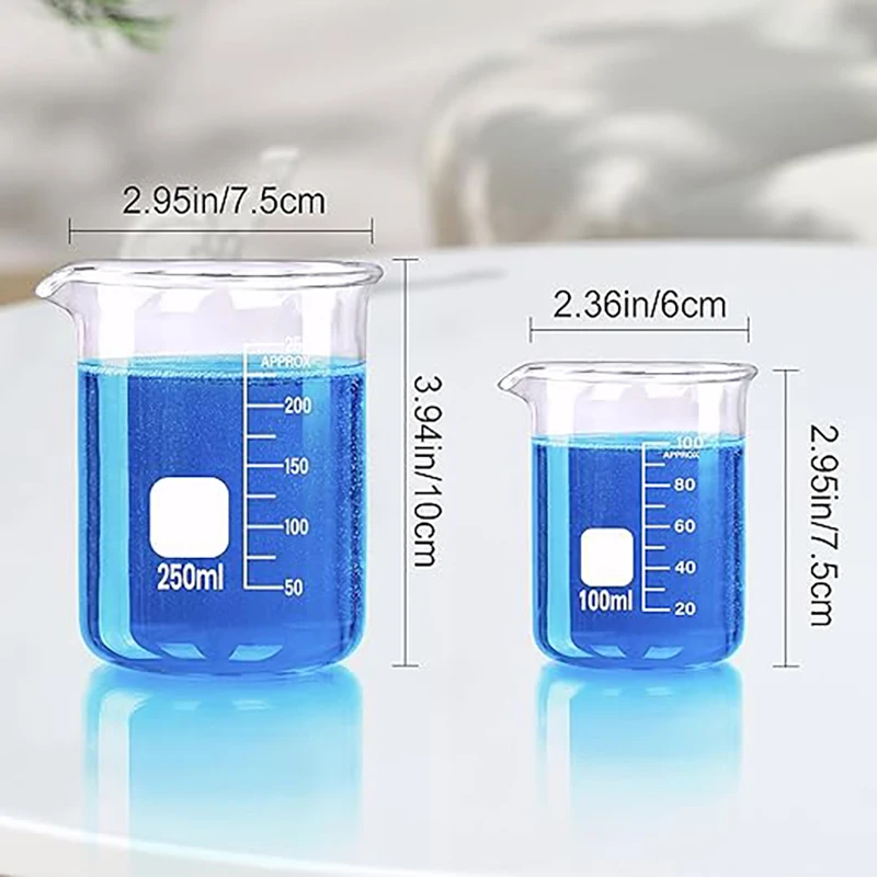 Laboratorie Borosilikatglas Bægerglas Målebæger Kemisk Glas Kop