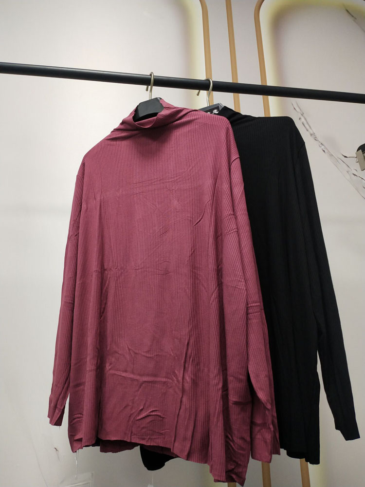 150Kg Plus Size Vrouwen Lente Herfst Coltrui Gebreide Basis Overhemd Buste 150Cm 6XL 7XL 8XL 9XL Effen lange Mouwen Slanke Top